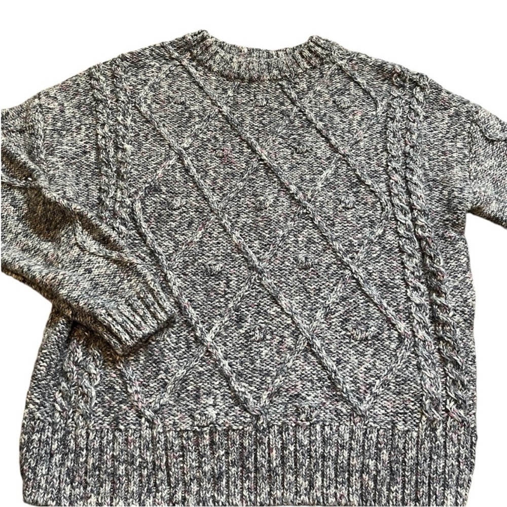 Time And Tru Women's Crew Neck Cable
Knit Sweater
